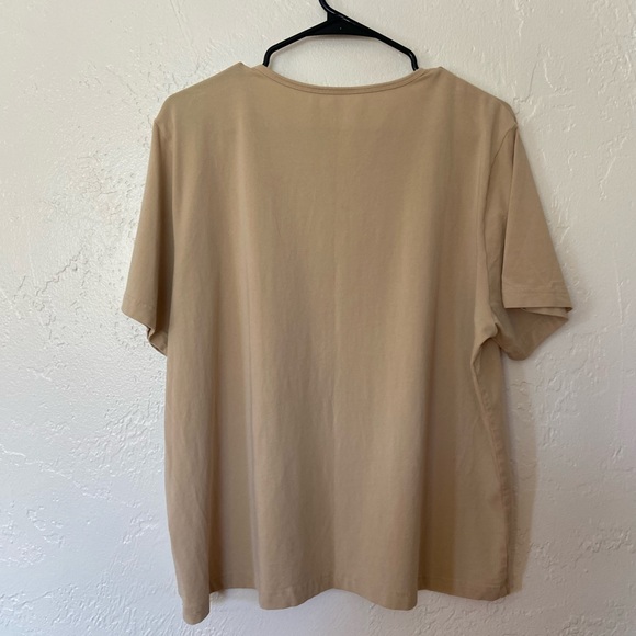 Orvis Women's Short Sleeve T Shirt in Beige Size X Large - Picture 3 of 4